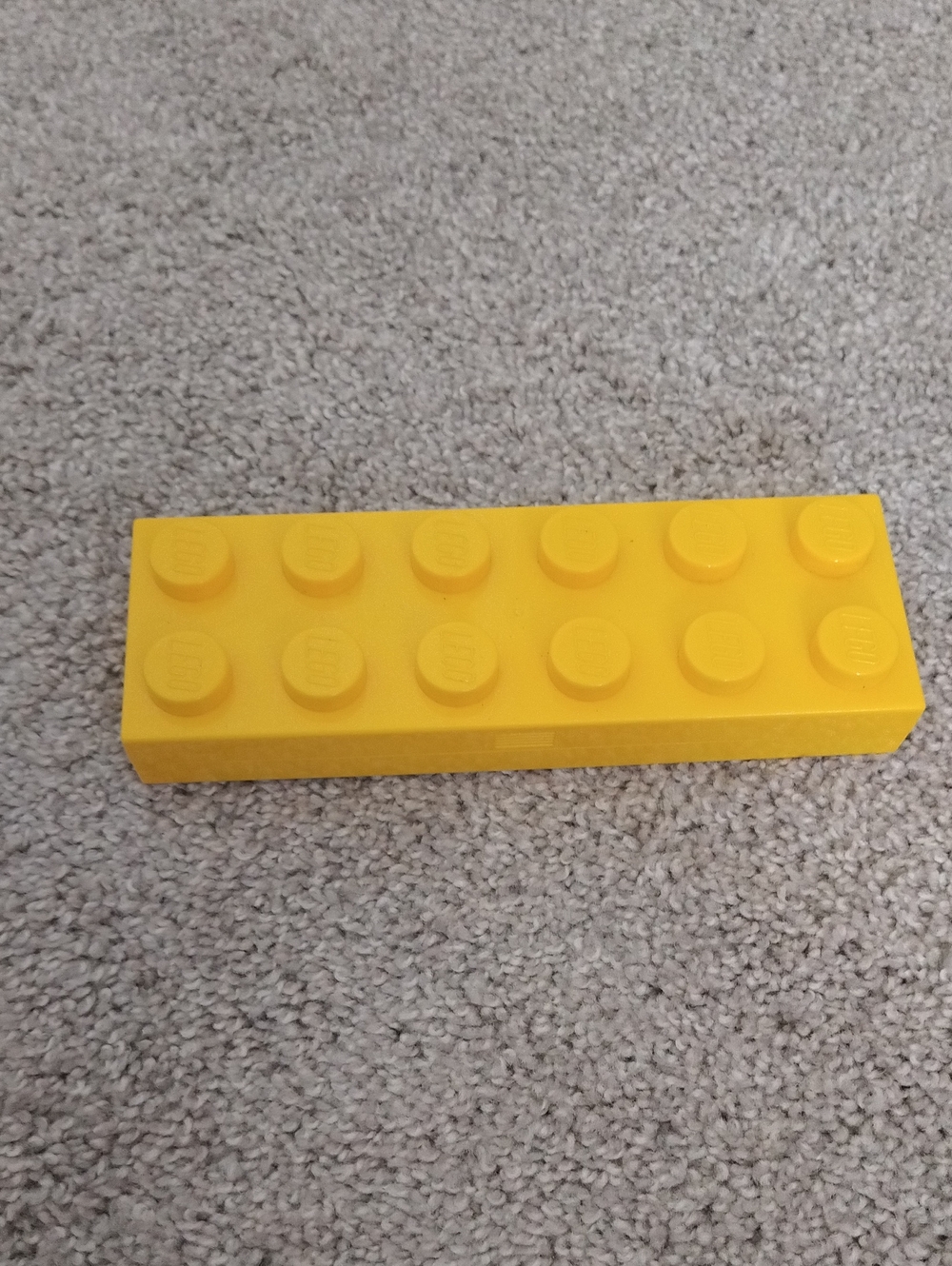 Yellow LEGO Pencil Holder / Case (Pencils Included)